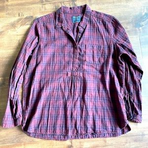A&F light weight plaid shirt